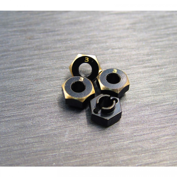 Samix SCX24 brass hex adapter (3mm)