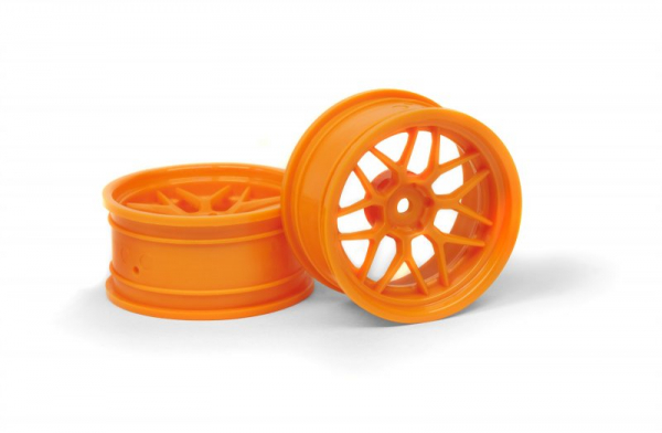 HPI 1/10 Onroad Wheels TECH 7 Orange - 26mm - 6mm Offset (2)