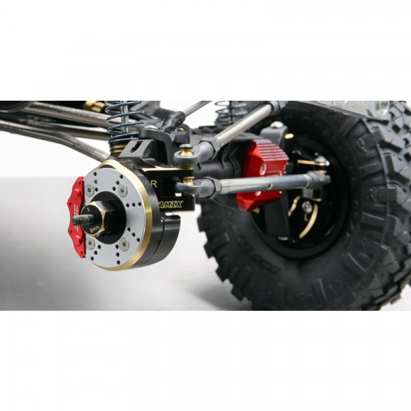 Samix SCX10 III  / Capra brass Knuckle & Portal Cover Set & Scale Brake Rotor & 8mm hex