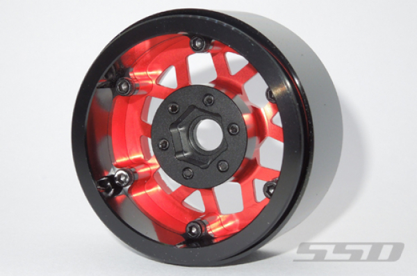 SSD 1.9" Boxer Beadlock Wheels (Red)(2)