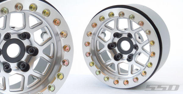 SSD 1.9" Boxer Beadlock Wheels (Silver)(2)