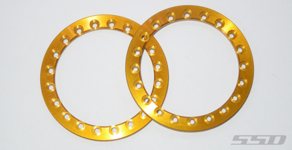 SSD 1.9” Gold Aluminum Beadlock Rings (2)