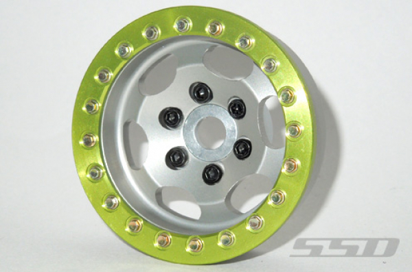 SSD 1.9” Green Aluminum Beadlock Rings (2)