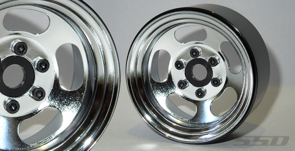 SSD 1.9"  Steel Slot Beadlock Wheels (Chrome)(2)