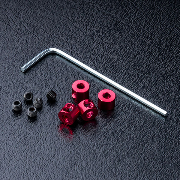 MST Alum. stabilizer rod stopper (red) (4)