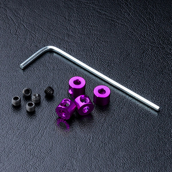 MST Alum. stabilizer rod stopper (purple) (4)