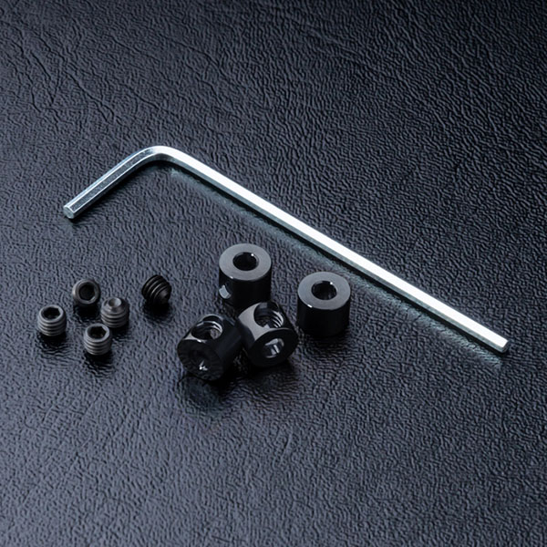 MST Alum. stabilizer rod stopper (black) (4)