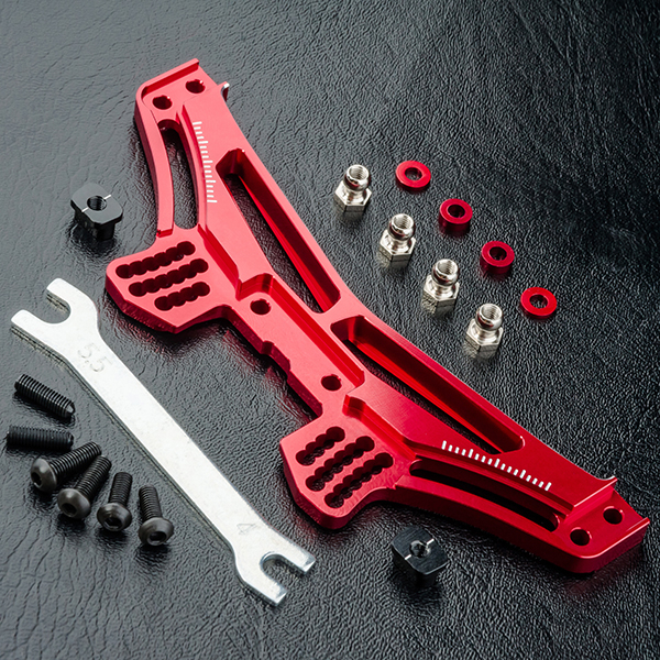 MST RMX 2.0, RMX 2.5 Alum. rear damper stay (red)