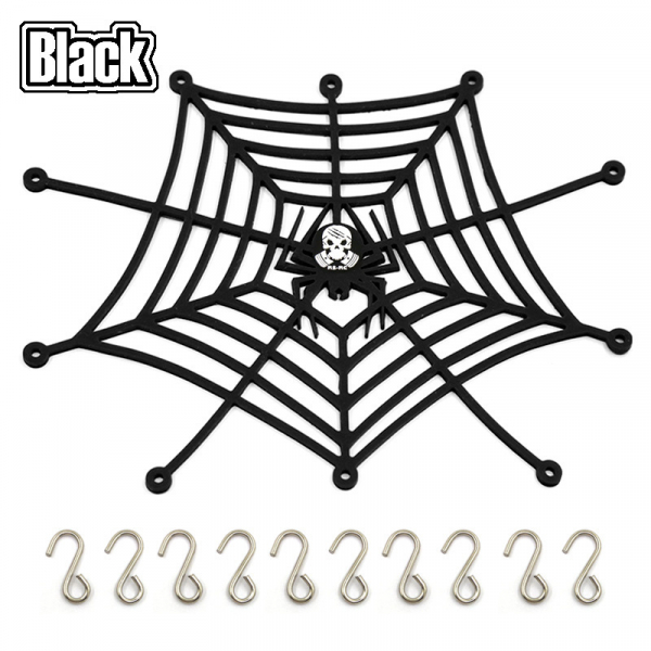 Spider Gepäcknetz elastisch für Crawler (Schwarz)