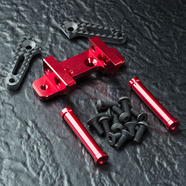 MST RMX alum. adj. front connect mount v.2 (red)