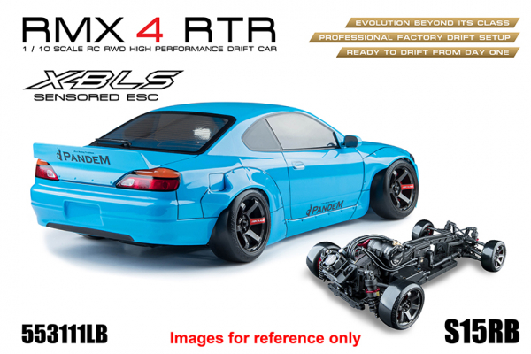MST RWD Drift Car RMX 4 RTR S15RB (Light Blue) - Brushless sensored
