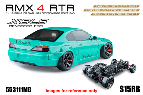MST RWD Drift Car RMX 4 RTR S15RB (Mint Green) - Brushless sensored
