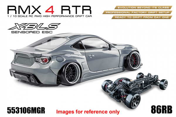MST RWD Drift Car RMX 4 RTR 86RB (Metal Grey) - Brushless sensored