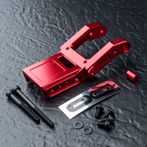 MST RMX-M alum. rear upper deck connecter (red)