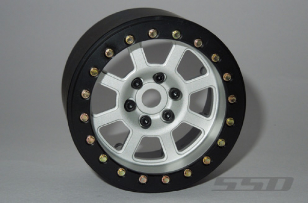 SSD 2.2" Assassin Wide Beadlock Wheels silver (2)