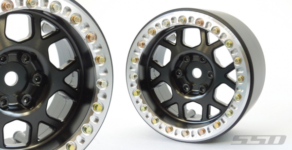 SSD 2.2" Boxer Wheels  (Black/Silver) (2)