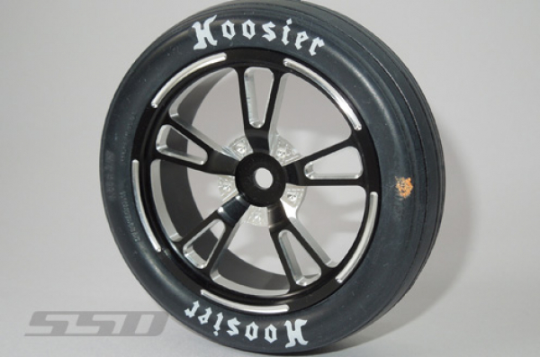 SSD 2.2" V Spoke Drag Front Wheels (Black)(2)