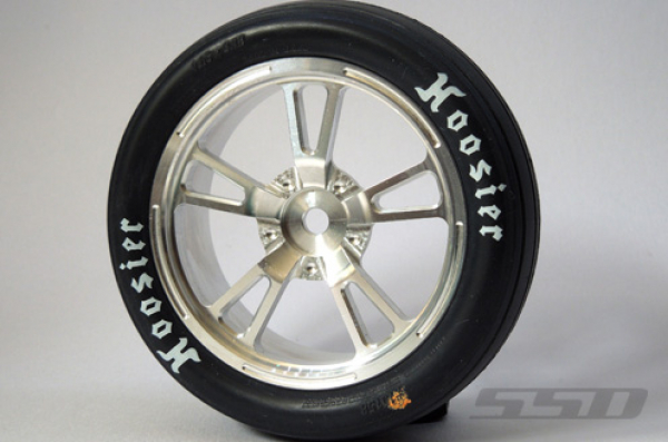 SSD 2.2" V Spoke Drag Front Wheels (Silver)(2)