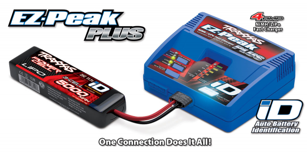 Traxxas EZ-Peak® Plus 4-amp NiMH/LiPo Fast Charger with iD Auto Battery Identification