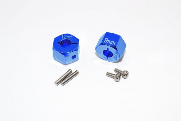 GPM Alu Sechskant-Radmitnehmer-Set 12x9mm blau (2)