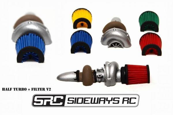 Sideways RC Half Turbo and Filter combo V2