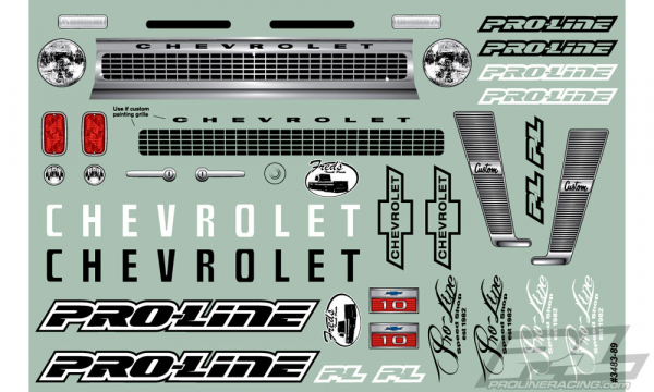 Proline 1966 Chevrolet C-10 Clear Body (Cab + Bed)