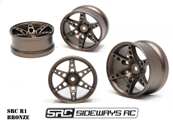 Sideways RC R1 1/10 Drift Felgen 6mm Offset Bronze (2)