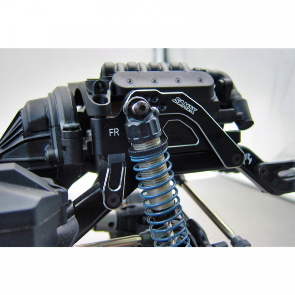 Samix SCX10-3 Alum. front shock plate - Black