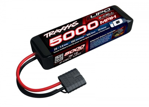 Traxxas LiPo 5000mAh 7,4V 2s 25C  mit iD-Stecker (L137xH24xB43mm)