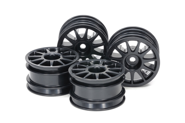 Tamiya M-Chassis Felgen (4) 11-Speichen Schwarz