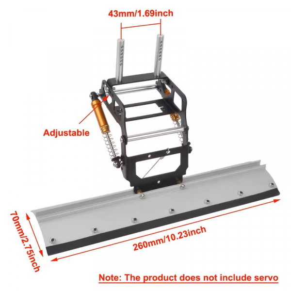 RC Snow Plow Shovel for 1/10 Crawler