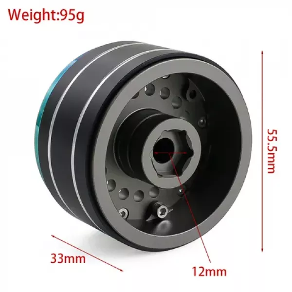 1.9" Aluminium Beadlock Crawler Felgen 4 Stück - Dazzling colour - Titanium