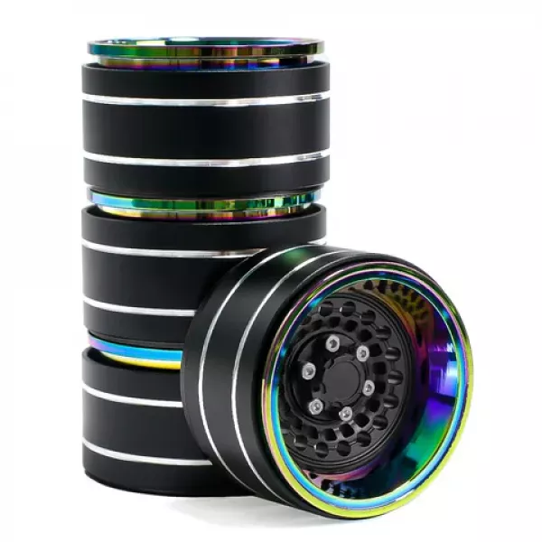 1.9" Aluminium Beadlock Crawler Felgen 4 Stück - Dazzling colour - Black