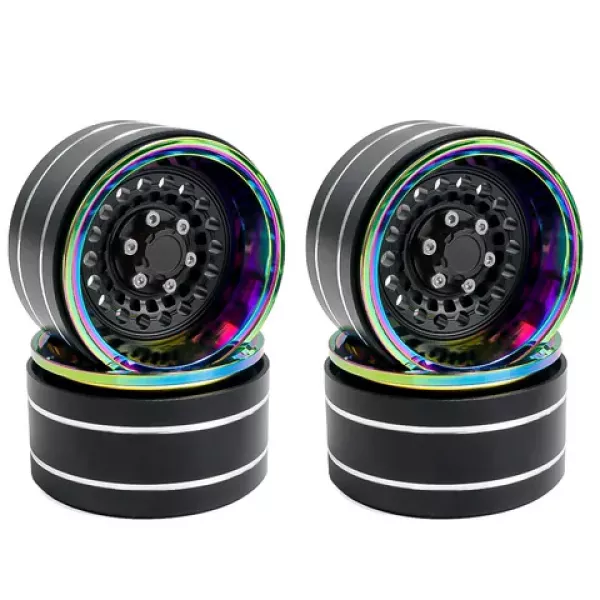 1.9" Aluminium Beadlock Crawler Felgen 4 Stück - Dazzling colour - Black