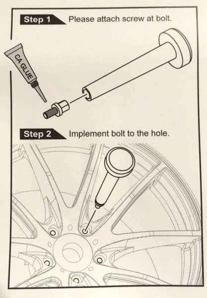 MST Wheel bolt (black)