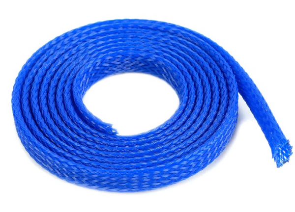 Revtec - Kabel-Schutzhülse - Geflochten - 6mm - Blau - 1m