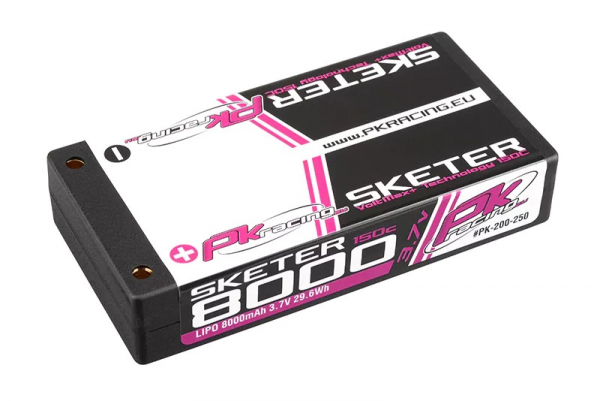 PK Racing - PK-200-250 - Li-Po SKETER 150C - 3.7V 1S - 8000mAh - Hardcase 1S - 4mm Bullet