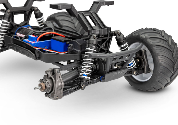 Traxxas Bigfoot 4x4 BL-2S blau 1/10 Monster-Truck RTR nP825 BL-2S Brushless, HD-Teile mit 2827X Akku + 2920 Lader