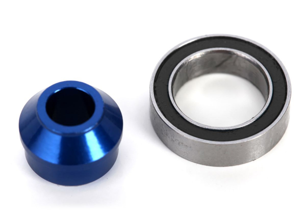 Traxxas Lager-Adapter 6061-T6 Aluminium blau (1) 4x4&VXL Rustler, Slash, Stampede, Rally