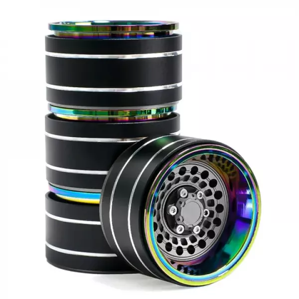 1.9" Aluminium Beadlock Crawler Felgen 4 Stück - Dazzling colour - Titanium