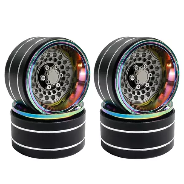 1.9" Aluminium Beadlock Crawler Felgen 4 Stück - Dazzling colour - Titanium