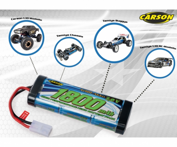 Carson 7,2V/1800mAh NiMH Race Akku Tamiya