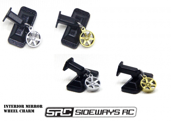 Sideways RC Interior Mirror Wheel Charm