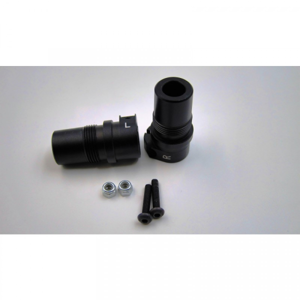 Samix SCX10 II Aluminium Lock Out hinten (schwarz)