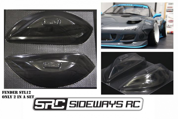 Sideways RC Overfender Style 12 Clear