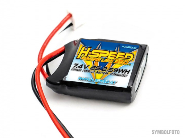 H-SPEED LiPo 350mAh 7,4V für Micro B/T (39x26x12mm)