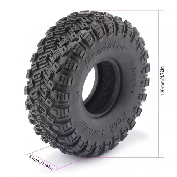 1.9 Crawler Reifen Predator 4 Stück inkl. Einlagen