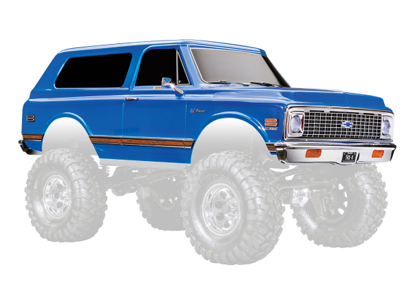 Traxxa Karosserie Chevrolet Blazer 1972 blau komplett TRX-4