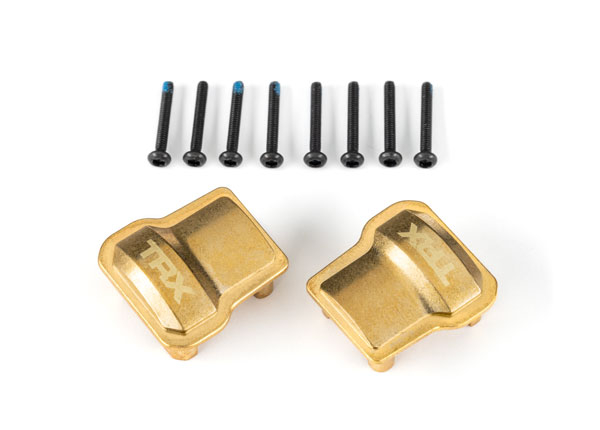 Traxxas Axle cover, brass (8 grams each) (2) TRX-4M