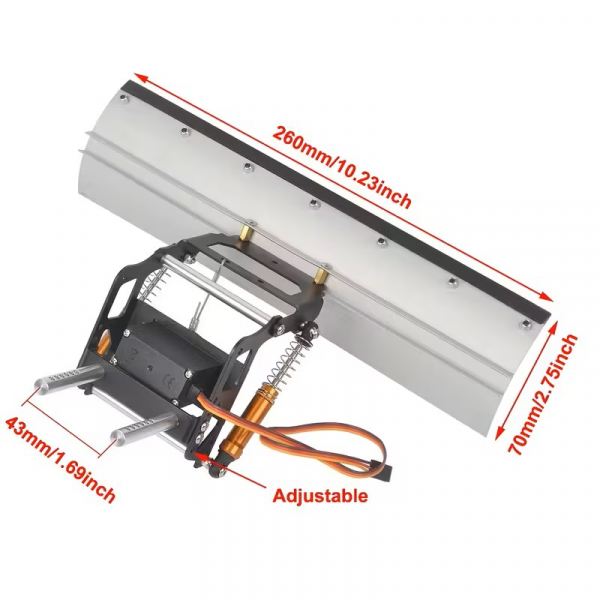 RC Snow Plow Shovel for 1/10 Crawler